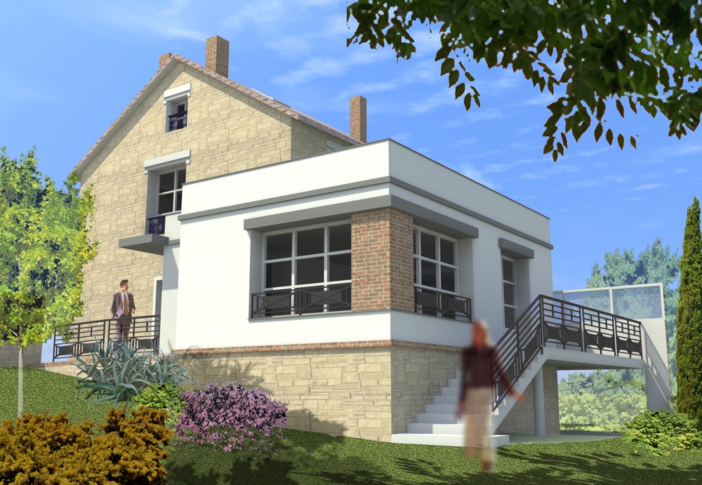3d view of building a house