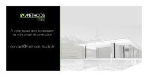 Image 3D d'un projet de construction Methods Studio