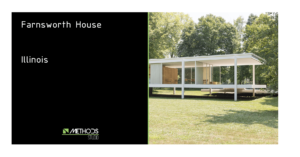 Photo of the Farnsworth House in Plano, Illinois