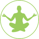 Simple illustration of a person in meditation